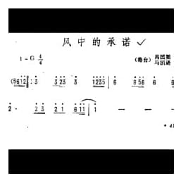 风中的承诺 港台 吕国梁词 马凯诺曲